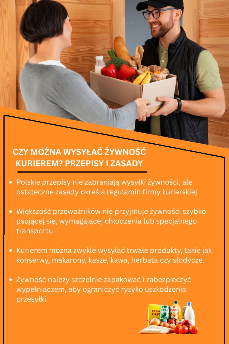 Czy można wysyłać żywność kurierem? Przepisy i zasady